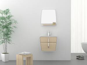 China wholesale Vanity With Side Cabinet Pricelist -
 Luxury modern design bathroom vanity and mirror with light – Kazhongao