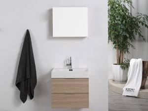 China wholesale Elegant Morden Bathroom Furniture Manufacturers -
 Double drawer wall mounted melamine bathroom cabinet-1703060 – Kazhongao