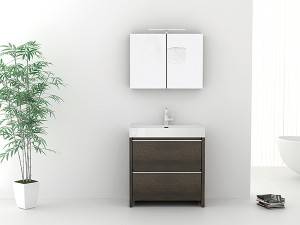 China wholesale Corner Vanity Units For Small Bathrooms Manufacturers -
 Free standing 2 drawers  melamine  bathroom vanity-1705090 – Kazhongao