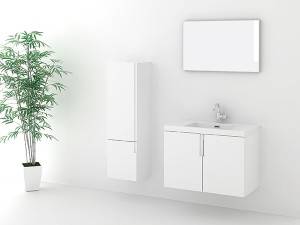 China wholesale Side Storage Cabinet Pricelist - wall hung bathroom vanity with simple design – Kazhongao