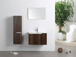 China wholesale Corner Vanity Units For Small Bathrooms Suppliers -
 Two doors simple design economic  melamine bathroom cabinet-1725075 – Kazhongao