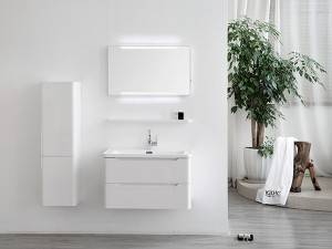 China wholesale Bamboo Bathroom Cabinet Supplier -
 popular Italian style bathroom furniture with DTC drawer – Kazhongao