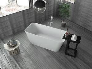 China wholesale Round Stone Bathtub Suppliers - PMMA  hot selling Stone BathTub  Solid Surface Freestanding Bath tub Artifical marble bath – Kazhongao