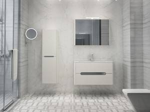 China wholesale Concrete Bathroom Vanity Suppliers -
 wall hung bathroom furniture factory new design – Kazhongao