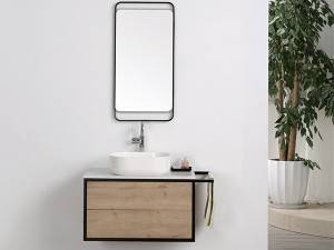 Wall mounted 1drawer melamine  bathroom vanity-1920090