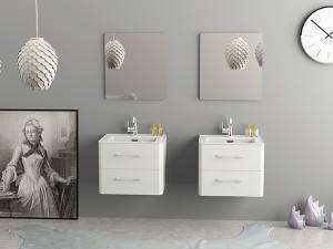 China wholesale Vintage Bathroom Cabinet Pricelist -
 Simple European design wall hung bathroom furniture cheap unit – Kazhongao