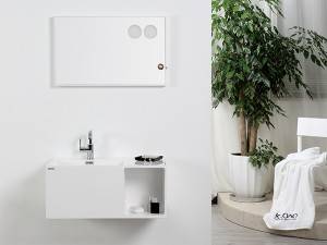 China wholesale Polymarble Basin Quotes -
 Rectangle bathroom high quality wall hung basin resin sink – Kazhongao