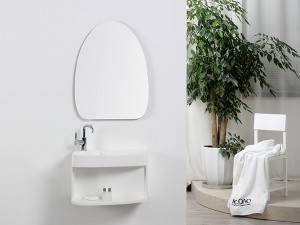 Hot sale Black Basin -
 Luxurious Artificial stone sink wall mounted basin – Kazhongao