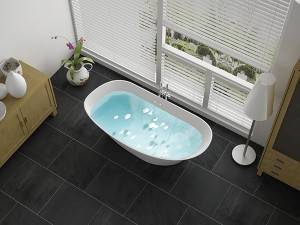 China wholesale Small Freestanding Bathtubs 1200mm Supplier - Modern Stone bathtub Resin bathtub PMMA – Kazhongao