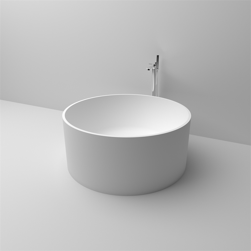 KBb-17 / KBb-18 Round shape solid surface free standing bathtub