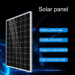 Stokta 380W Yüksek Verimli Poli Kristal Silikon Güneş Paneli