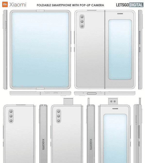 Xiaomi’s New Folding Screen Mobile Phone Patent Is Published: Lifting Dual Camera