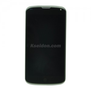 LCD Complete With Frame For LG Nexus 4 E960 Brand New With Grade Touch Screen Black