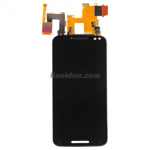 LCD with touch screen for Motorola X3 style Black