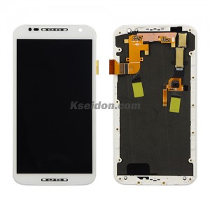 LCD Complete with frame&without metal frame for Motorola X+1 White