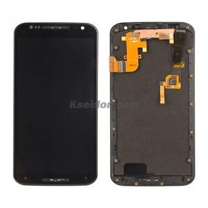 LCD Complete with frame&without metal frame for Motorola X+1 Black