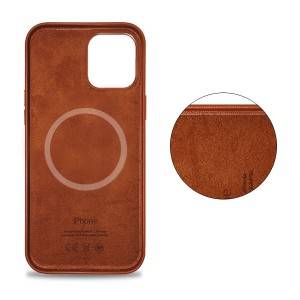 iPhone12 Leather Magnetic Case with LOGO for Magsafe Hot sale Kseidon