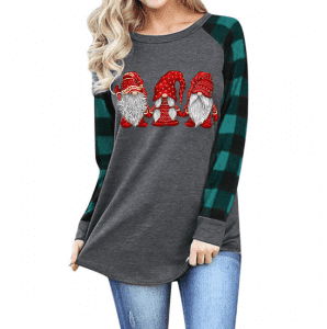 kaus awak kaos wanita kaus Printing kaus untuk Wanita Hoodies Hip Hop Streetwear Pullover Jumper Sweatshirt natal wanita kaus