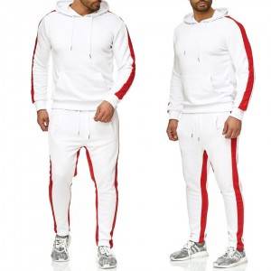 Baru Pria Fashion Pakaian Latihan Yg Hangat Hooded Sweatshirts Hoodie + Celana Set Dua Potong Pria Musim Dingin Hangat Bulu Hoodies Olahraga Baju Olahraga