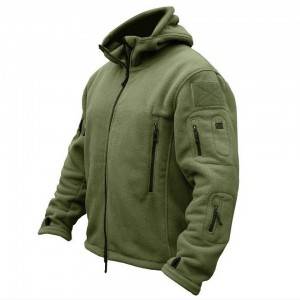 Maza sojan Amurka na lokacin sanyi Thermal Fleece Tactical Jacket Waje Sports Hooded Coat Militar Softshell Hiking Outdoor Army Jaket