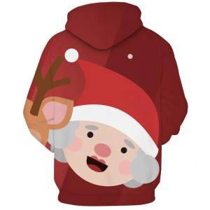 Sudaderas con capucha de Navidad Unisex para hombre, sudaderas con capucha divertidas, ropa de invierno para mujer, Sudadera con capucha con estampado Digital 3D de moda de Papá Noel