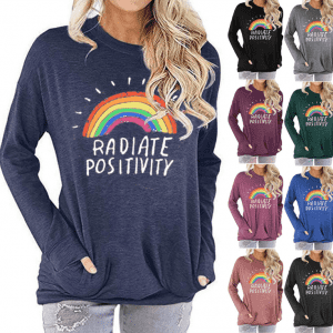kaus wanita Printing kaus untuk Wanita Hoodies Hip Hop Streetwear Pullover Jumper Sweatshirt christmans sweatshirt wanita