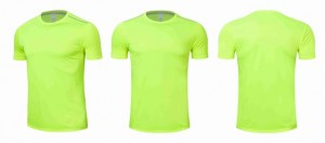 Haute qualité Spandex hommes femmes course t-shirt séchage rapide Fitness chemise entraînement exercice vêtements Gym sport T-shirt