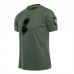 Sport de plein air tactique T-shirts hommes militaire randonnée t-shirt bras spéciaux coton lâche séchage rapide couleur unie respirant t-shirt