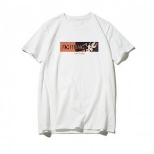 Camiseta de verano de nueva ola para hombre, camisetas de dibujos animados con cuello redondo en blanco y negro, camisetas Unisex, ropa Harajuku para mujer, camiseta con estampado de moda