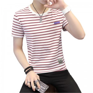 Китайська фабрична оптова смугаста футболка, друк на футболках, чоловічі футболки