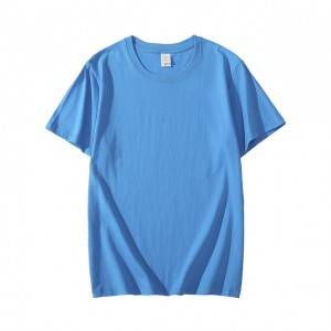 Brand New Man T-shirt aksidantèl manch kout chemiz Gason Soild Koulè Vid T Shirts Tèt Gason Plain Plus Size T Shirt S-5XL