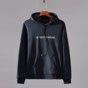fabrikako handizkako logotipoa brodatutako hoodie, Gizonezkoen Hoodies, Jertsea, Hoodies Gizonezkoak