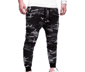 Spodnie joggers Solid Color Men Cotton Elastyczne długie spodnie Wojskowe spodnie Cargo Legginsy Fashion