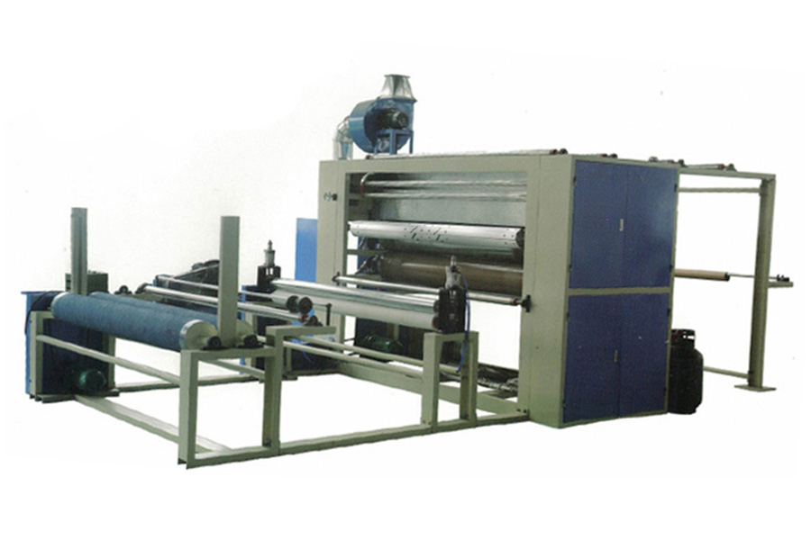 Automatic flame lamination machine with double line burners