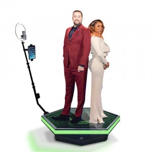 80,100,115 cm Draagbare 360 ​​Photo Booth selfie station 360 Automatische Spinning camera video booth Voor Feest Bruiloft