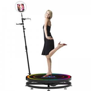 80,100,115 cm 360 degre portable photo booth camera ipad selfie video automatic spin 360 photo booth