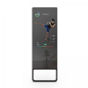 Magic Exercise Mirror Gym Health Interactive Health تمام بدن ورزش بدنسازی کف دیوار ورزش تمرین آینه بدنسازی هوشمند آینه تناسب اندام