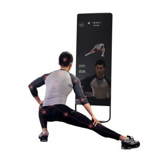 Miroir d'exercice magique salle de sport santé interactive corps complet Sport salle de sport mur exercice miroir d'entraînement miroir de Fitness intelligent