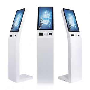 21,5 inch touchscreen selfservice digitale interactieve kiosk wachtrijmachine voor bank ziekenhuis dispenser wachtrij ticket management systeem kiosk