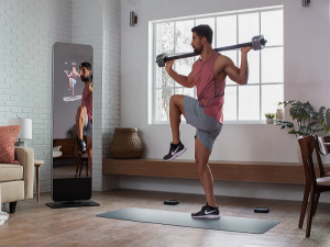 43-palcové magické inteligentné fitness zrkadlo pre interaktívne vybavenie na cvičenie/cvičenie