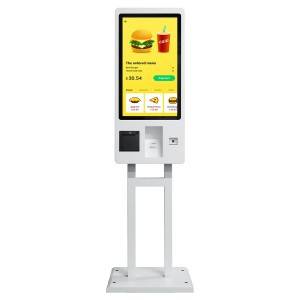 Kiosque de commande de paiement en libre-service à écran tactile de 32 pouces pour la restauration rapide McDonald's/KFC/restaurant/supermarché
