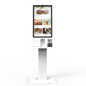 32-tolline iseteenindus kiirtoidukiosk müügiautomaadi tellimise kiosk maksekiosk interaktiivne digitaalse märgistuse teabe puuteekraaniga kiosk