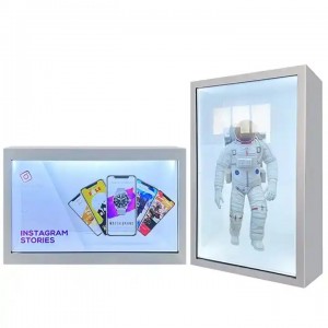 21.5″ 32″ 43″ 49″ 55″ 65″ 75″ 86″ transparent lcd box showcase hologram 3d display holobox