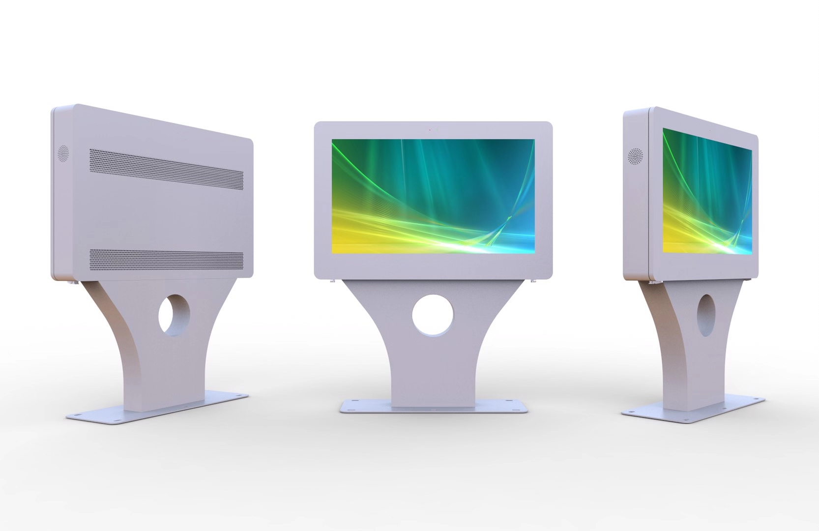 Две системи за разсейване на топлината на външни LCD цифрови табели