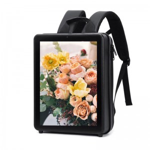 Backpack Walking Billboard 17 Inch Indoor Outdoor Android LCD Advertising Player Mobile Digital Signage Display