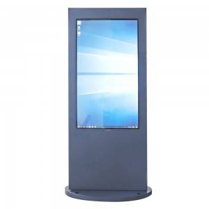 Kiosk s vanjskim zaslonom osjetljivim na dodir od 55 inča s vodootpornim LCD zaslonom čitljivim na sunčevoj svjetlosti
