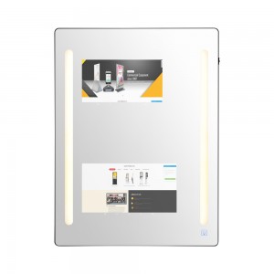Espelho inteligente 7″ a 100″ tela sensível ao toque Espelho mágico para banheiro/casa inteligente