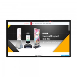 43-palcový vnútorný vonkajší LCD reklamný displej Infračervený kapacitný dotykový panel LCD video monitor Nástenná reklama na podlahu stojaca komerčná dotyková obrazovka