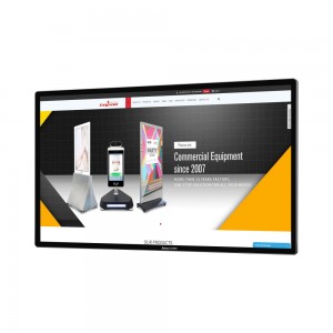 Exibição de publicidade em LCD interno e externo de 43 polegadas, painel de toque capacitivo infravermelho, monitor de vídeo LCD, montado na parede, no chão, publicidade, tela de toque comercial