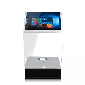 30 'īniha Interactive Holographic projector Transparent Podium Touch Foil Kiosk me Interactive Projection Glass Touch Film no ka hōʻikeʻike/ʻimi ʻike.
